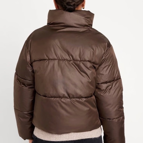 Old Navy Quilted Puffer Jacket - French Roast Brown - 3X - Picture 2 of 2